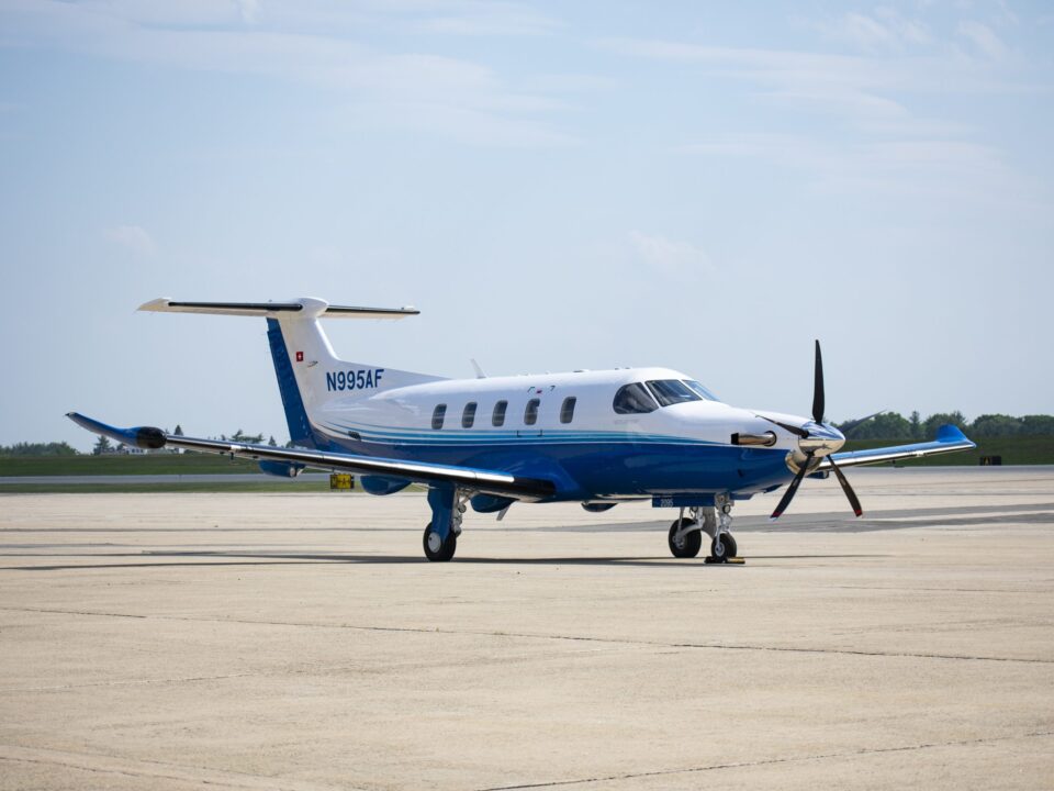 A Pilatus PC-12 NGX from the PlaneSense fleet.